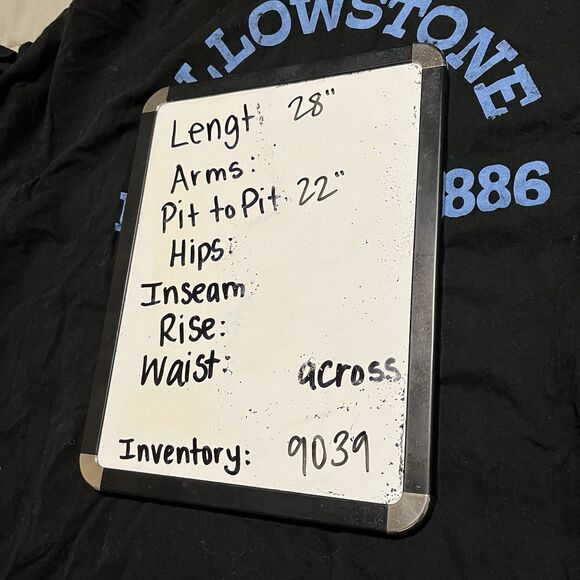 Yellow Stone Riding Horse Black Blue Red Graphic Tee Shirt Short Sleeve Women XL - Picture 5 of 5